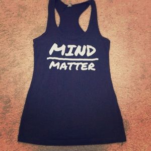 Mind over matter workout tank size medium black